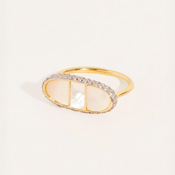 Bague izy 1 nacre présentation
