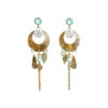 grandes boucles d'oreilles equinoxe bleu azur