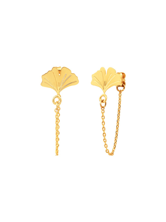 Boucles d'oreilles gingko toscane