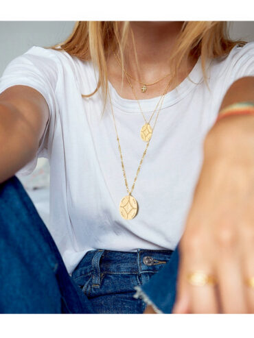 Collier médaille sahara femme