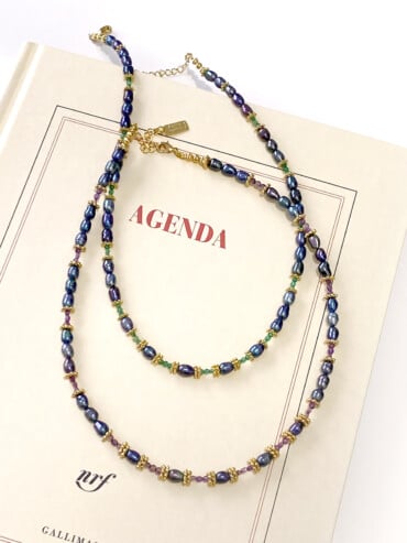 Collier Perles de Tahiti Améthyste Tavana