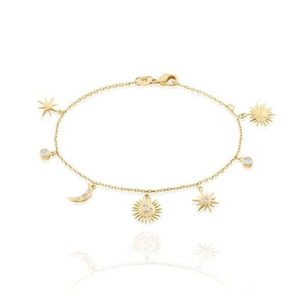 Bracelet Constellation norah plaque or femme