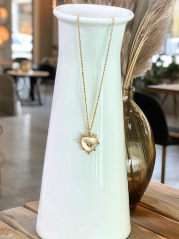 Collier ex voto cristal coeur
