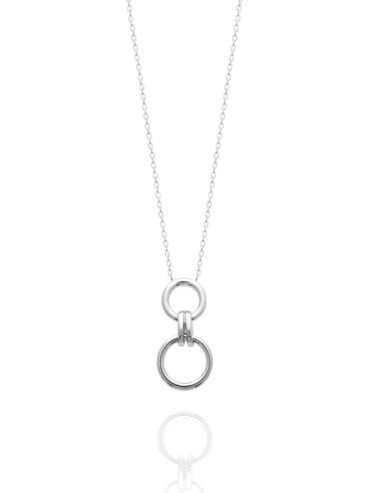 Collier cercles linnea argent