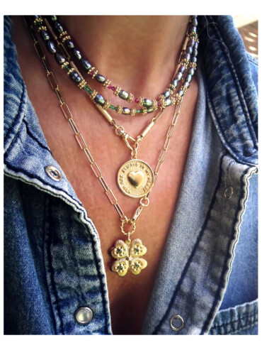 Collier Perles de Tahiti Améthyste Tavana