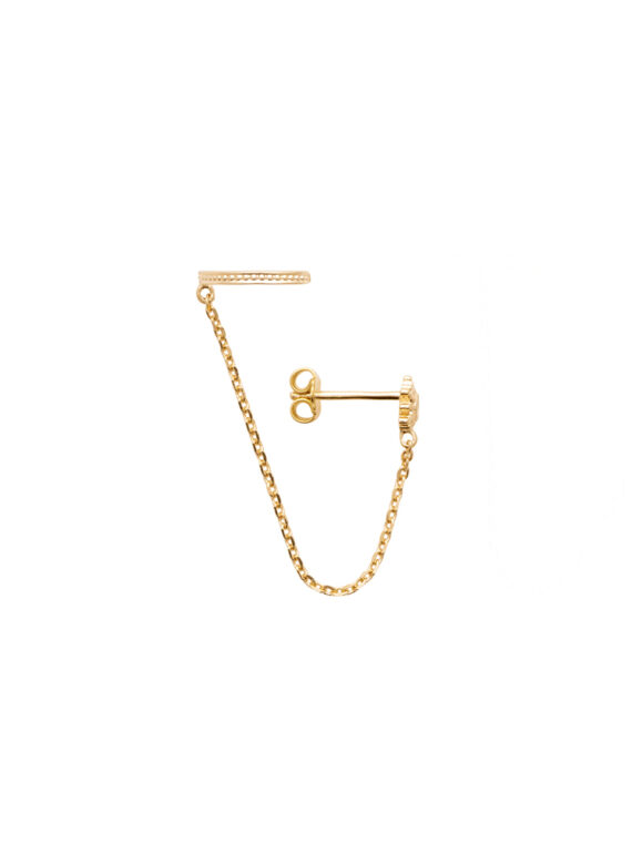 Mono boucle tahiti en plaque or