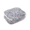 pochette à bijoux en tissu liberty bleu forêt