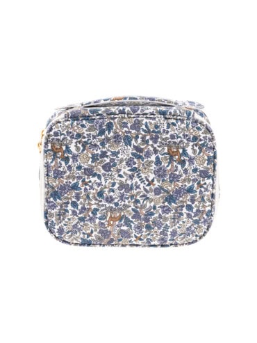 Pochette à produits de beauté en tissu Liberty Forêt bleu