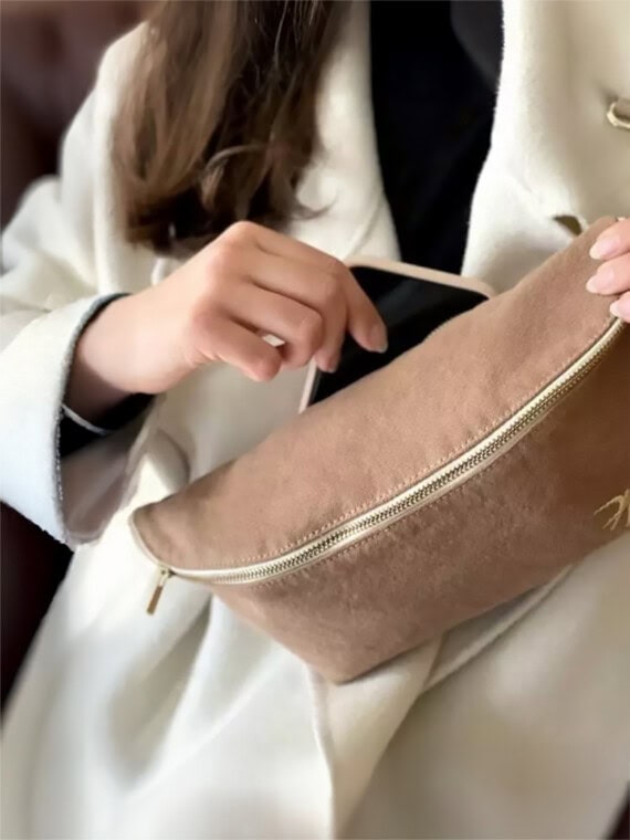 sac banae leo coton camel beige