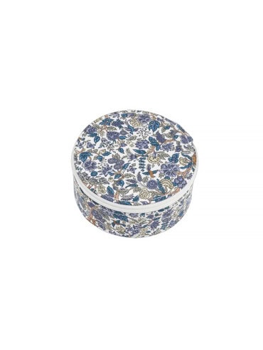 Ecrin à bijoux rond Liberty Forêt bleue