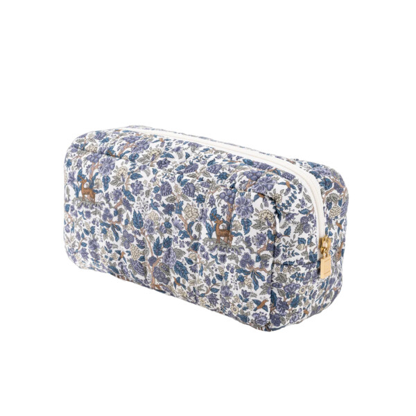 Petite pochette flora liberty forêt bleue