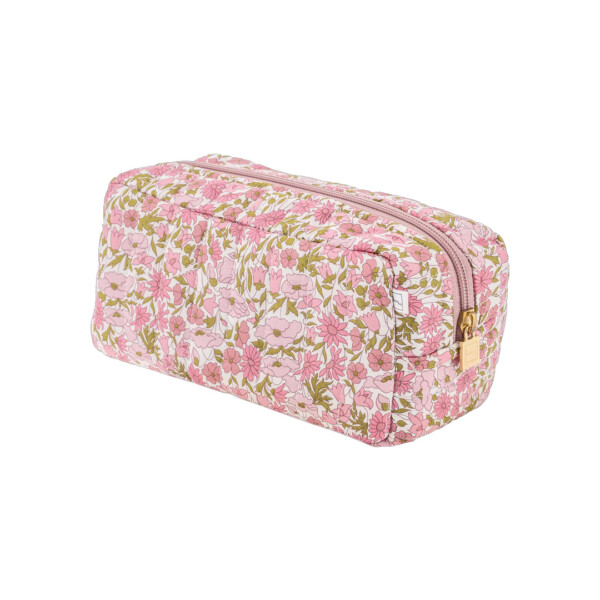 petite pochette Flora en coton liberty rose