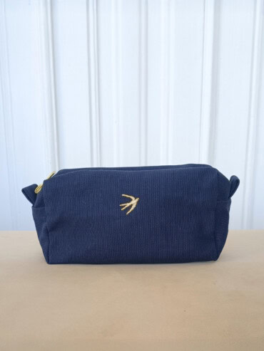 Petite Trousse de toilette Lison Bleu indigo
