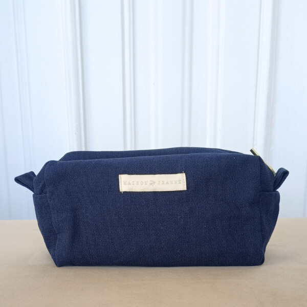 Petite trousse de toilette lison bleu indigo