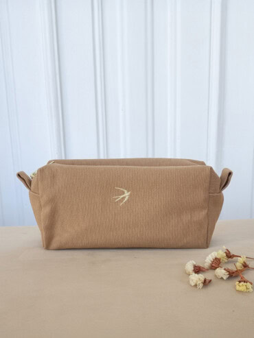 Petite Trousse de toilette Lison Beige camel