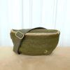 Sac banane en coton vert kaki