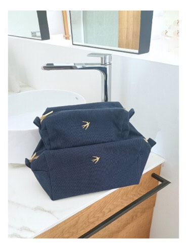 Trousse de toilette Romane Bleu indigo