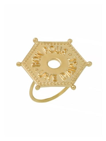 Bague dorée Dance with me