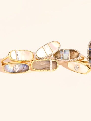 Bague Izy 3 Labradorite