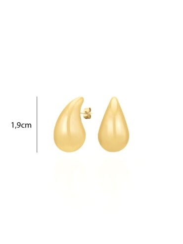 Boucles gouttes eloïse plaque or