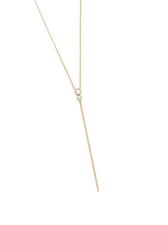 Collier cravate forme Y Emilie