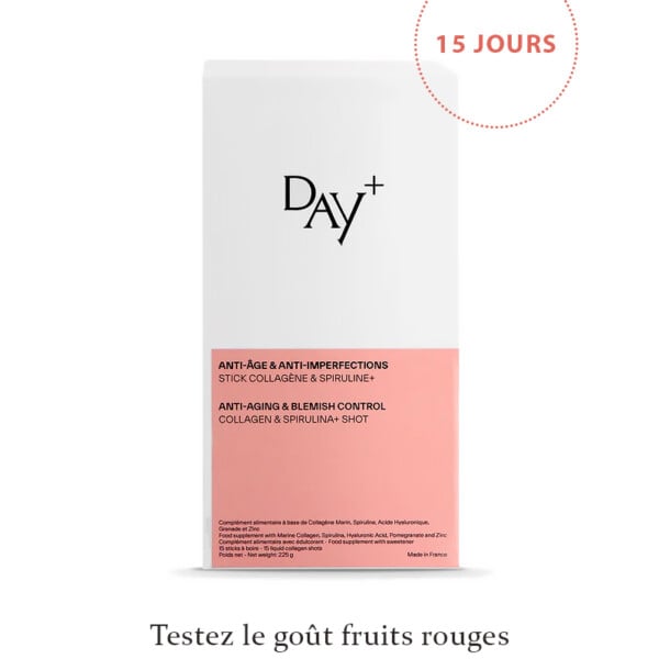 Stick collagène et spiruline nouvelle formule day+ - format 15 JOURS