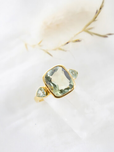 Bague Lise Améthyste verte