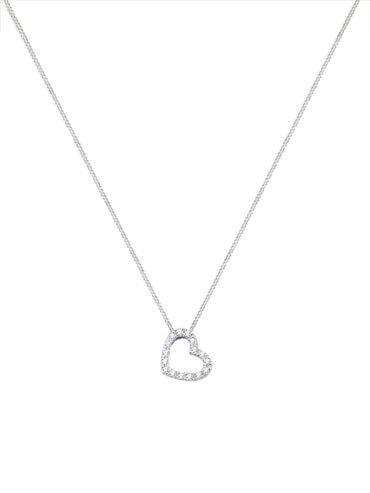 Collier cœur lueurs argent 925