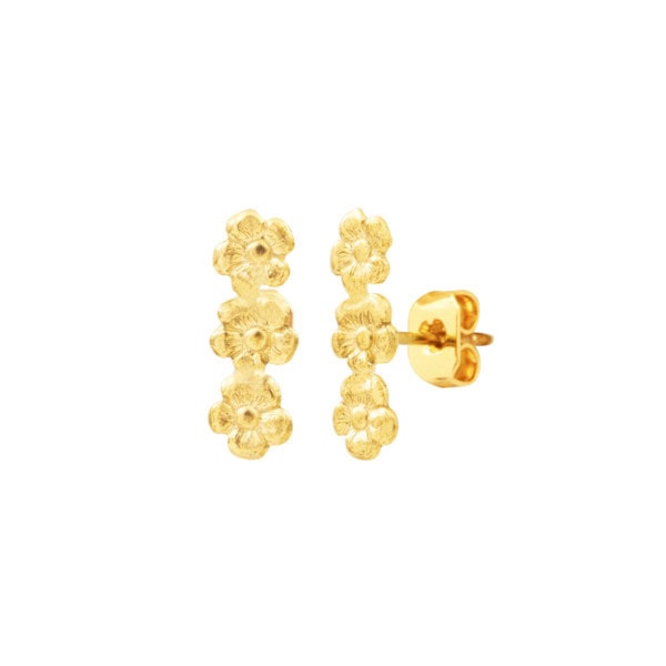 puces d'oreilles florilege - boucles barrettes fleurs