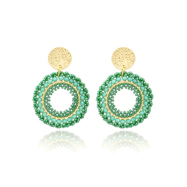 Boucles d'oreilles atacama vert d'eau