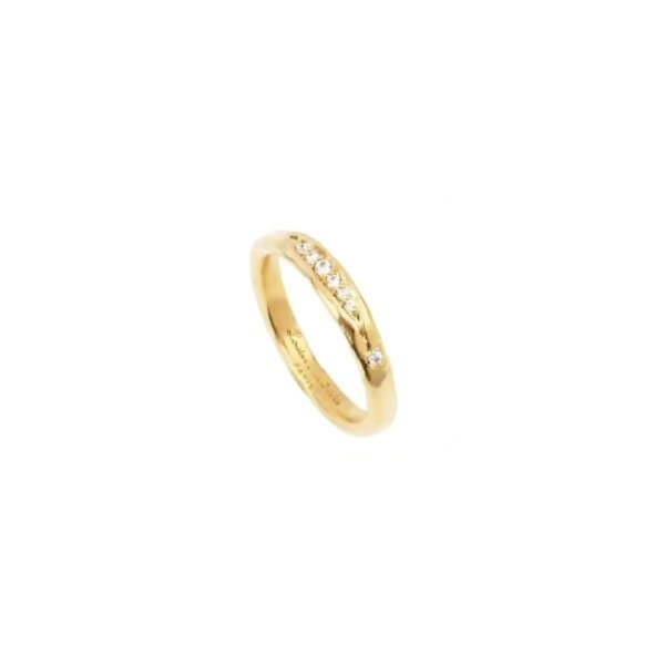 Bague fine Sissi en plaque or