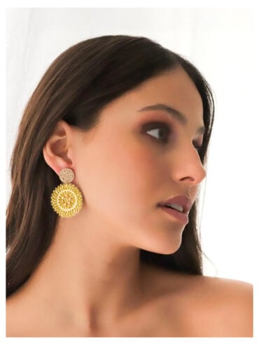 Boucles d'oreilles fantaisie baby espagnola doré
