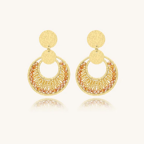 Boucles d'oreilles mini luna dorées