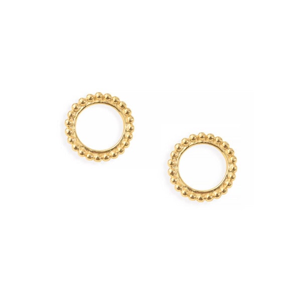 Boucles cercles soleils MILA dorées