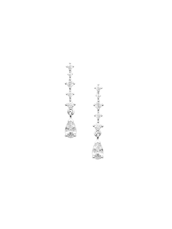boucles d'oreilles pendantes Gisele argent