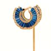 Boucles créoles moctezuma bleu