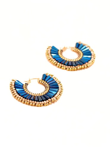 Boucles d'oreilles Moctezuma Bleu