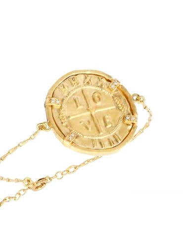 Bracelet médaille ancienne Love