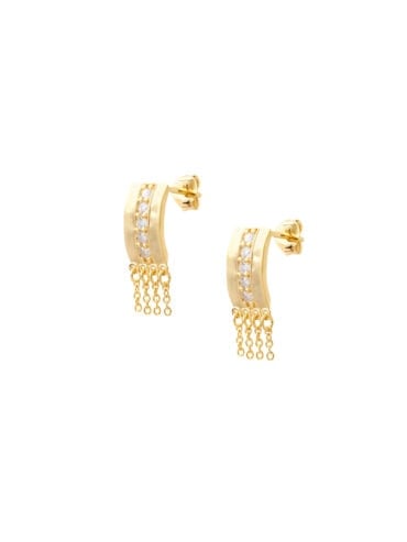 boucles d'oreilles COME - dorure à l'or fin 18 carats