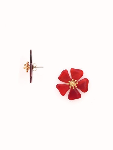 Puces d'oreilles Fleur d'Hibiscus