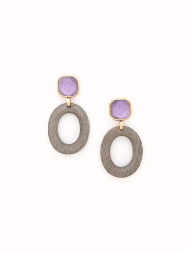 boucles d'oreilles anneau Lavender