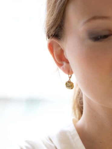Boucles d'oreilles ondulées Lily