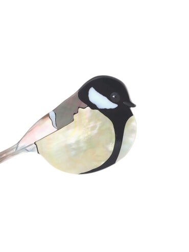 Broche oiseau mesange