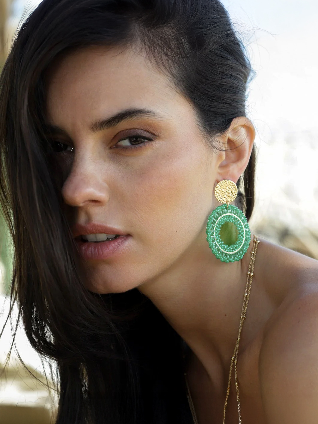 Boucles d'oreilles Atacama Vert d'eau