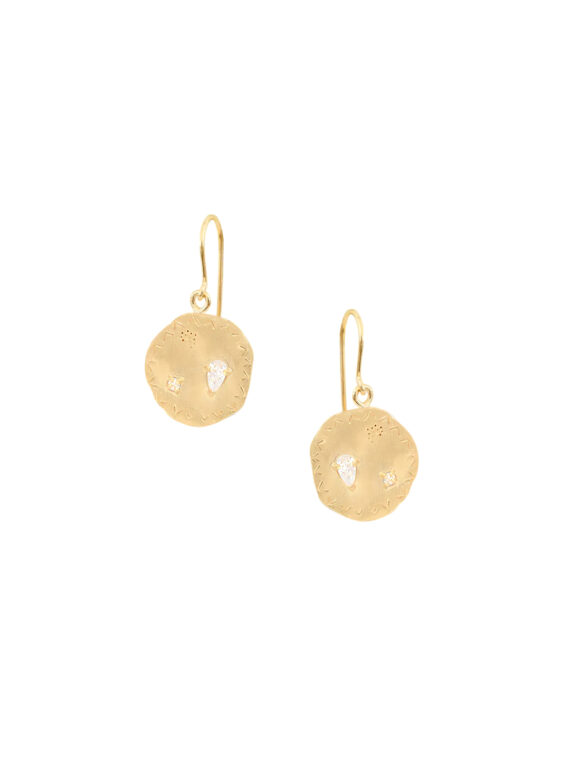 Boucles d'oreilles médailles gala