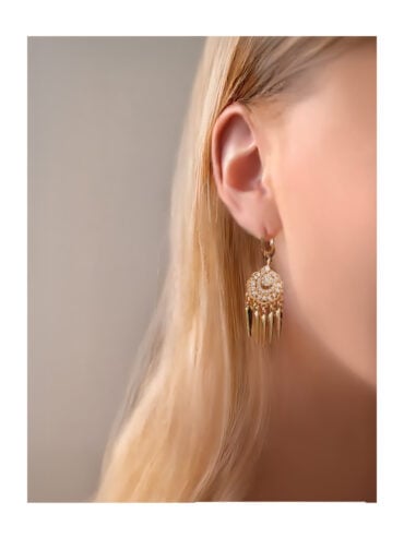 Boucles d'oreilles pendantes Charleston femme