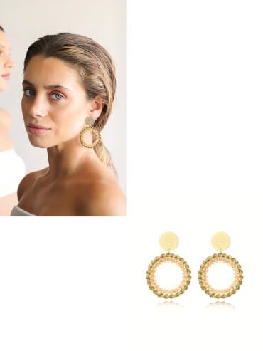 boucles d'oreilles maxi aphrodite - doré