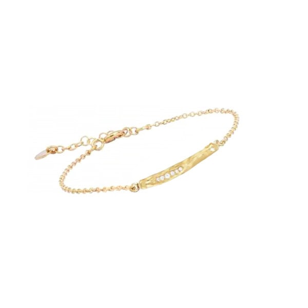 Bracelet fin réglable baguette étoilée Sissi