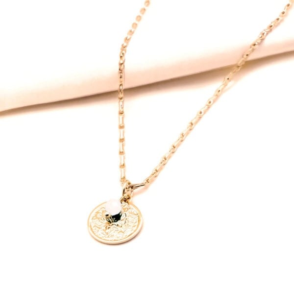 Collier sakura oriana doré à l'or fin