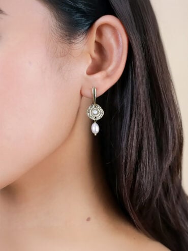 Boucles maya pampilles perles d'eau douce - femme